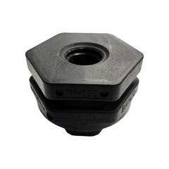 Banjo Poly Bulkhead Tank Fitting with EPDM Gasket 1/2″ FNPT – TF050