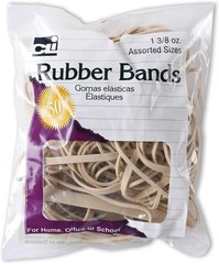 1 Assorted Color Rubber Bands Multi Size Elastic Office School Home Use Strong