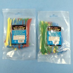 2 X 100pc 4″ Colored Zip Ties 18lb Cable Tie Wraps Smal Size Assorted Colors New