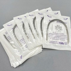 Dental Ortho Super Elastic Niti Arch Wires Round Rectangular Ovoid/Natural Form