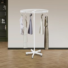 Round Clothing Rack Clothing Display Rack Floor-standing Garment Hanging Rack