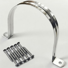30PCS 3/4 Inch Stainless Steel Conduit Clamps,2 Holes Cable U Bracket Pipe Clamp