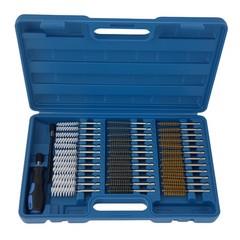 Drill Brush Cleaning Set Steel Brass Nylon Wire 36pcs for EGR 8-19mm Hex