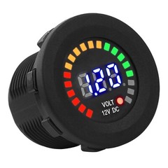 Waterproof 12V LED Car Van Boat Marine Voltmeter Voltage Meter Battery Gauge US