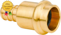 12 Pack 1/2″ Press Pro Press X 1/2″ PEX Adapter Crimp Fittings Brass Coupling Co
