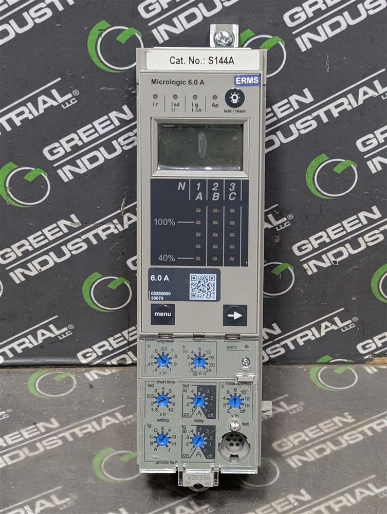 USED Schneider S144A Micrologic 6.0A PowerPact Circuit Breaker Trip Unit LSIG