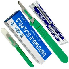 Plastic Disposable Scalpel #15, Sterile – Dissecting Scalpel – 10 Per Box