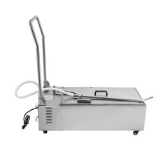 55L 370W Fryer Oil Filter Cart Machine Commercial Cooking Oil Filtration System