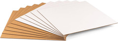 12.5X12.5 Inch Insert Pads for 12″ LP Record Mailers, 1/8″ Thick Corrugated Car