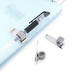 Quacc 3 PCS Metal Pen Holder Adjustable Single Spring Loop Pen Holder Clip fo…