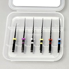 6pcs Dental Nickel Titanium Heat Activated Root Files Black Rotary Files 25mm
