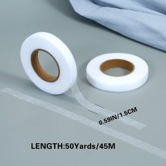 JCKHXG Hemming Tape ，100 Yards 1/2 Inch width, 100 yards length, white