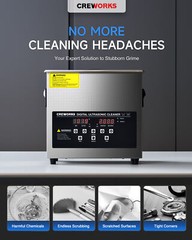 3L Ultrasonic Cleaner with 1-30min Timer 150W Heater Digital Control Panel