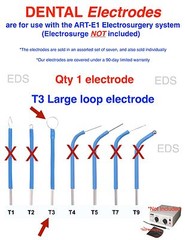 Bonart 1 ( T3 ) DENTAL Electrode – use with the ART-E1 Electrosurgery system