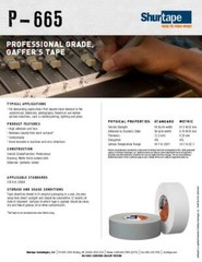 Shurtape P-665 Premium Gaffer Tape Black 1″ x 55 yds.