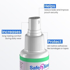 Safe n Simple No Sting Barrier Film Spray 2 oz Skin Protectant Ostomy Care