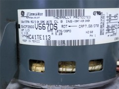 GE 5KCP39GGV567DS Furnace Blower Motor 1/3HP 1075RPM 3SPD 115V 1PH HC41TE113