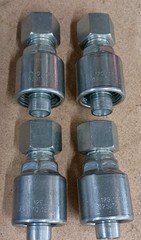 (4) Gates Hydraulic Hose Fittings 12G-12FJX Mega