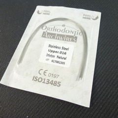 100 Wires Dental Orthodontic Arch Wires Stainless Steel Natural Round 012-018