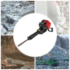 52cc Gas Gasoline Demolition Jack Hammer Concrete Breaker Punch Drill Jackhammer