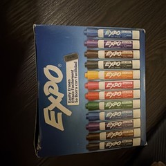 EXPO Dry Erase Markers 36 Count Assorted Colors Low Odor Quick Drying Ink