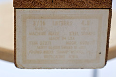Young Bros. Stamp Works 05271 Machine Steel Letter Stamps – 3/16″ – MFG. #698690