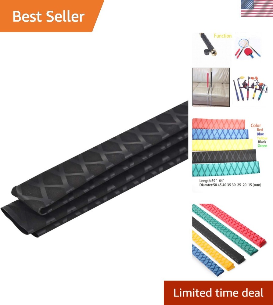 Durable Non-Slip Heat Shrink Wrap for Fishing Rods – 39″ & 64″ Sizes Available