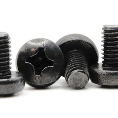 Stainless Screws for Audi A4 License Plates (Set of 4, Black, Rear)