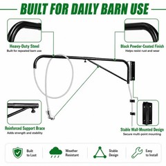 Swinging arm Horse Wash Attachment – Wall-mounted Spray Boom Preventing Tangl…