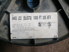 Belden Communications Cable 9463 J22 1000FT 305 MTR