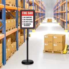 8.5×11 Floor Standing Sign Holder, 4 Pack, Stable Black Base