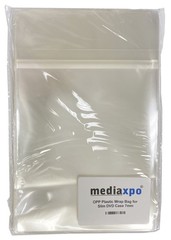 25 SLIM Solid Yellow Color Single DVD Cases 7MM & 100 OPP Bags