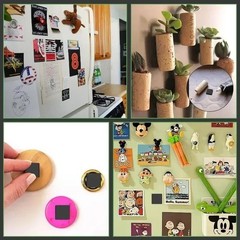 20PCS Self Adhesive Magnetic Sheets – Flexible Square Craft Magnets 20PCS 20×2