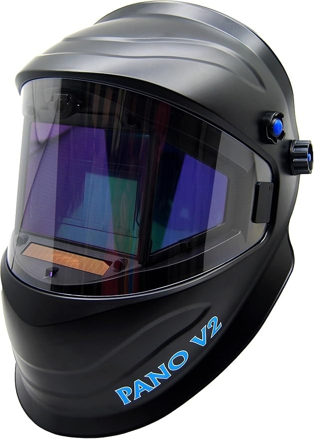 Blue Demon Pano V2 Welding Helmet Panoramic Auto Darkening Wide View