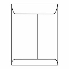 Open End Catalog Envelopes, 10″ x 13″, 28#, White, Center Seam (Box of 500)
