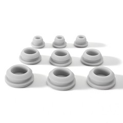 2-60mm Hole Plug Silicone Rubber T-Insert Bung Blanking Seal Cap Pipe Tube Grey