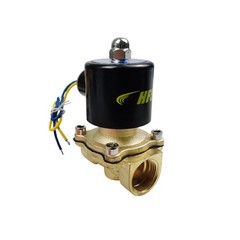 HFS(R) 12V Dc 3/4″ Electric Solenoid Valve Water Air Gas, Fuels N/C – Brass