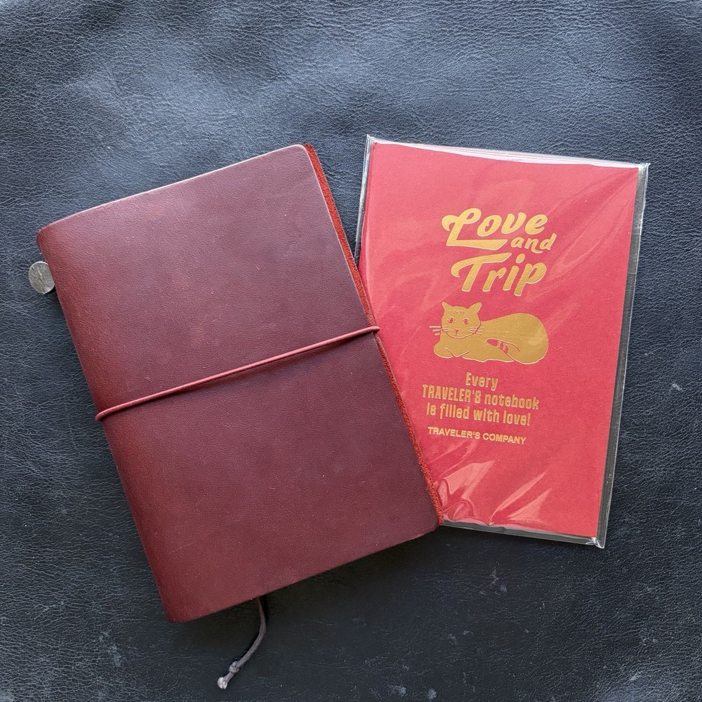 Traveler’s Company Love and Trip Passport Size Traveler’s Notebook