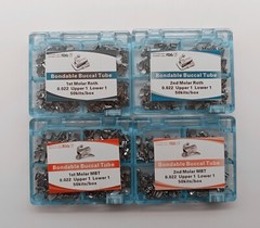 50Sets Dental Ortho Bondable Buccal Tubes 1st 2nd Molar Roth/MBT 022 Mesh Base