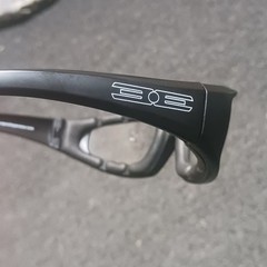 Full Frame Black Safety Glasses Clear Lens with Protective Case