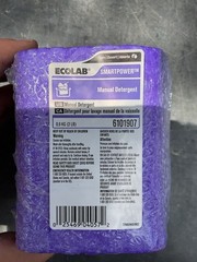 Ecolab Smartpower Manual Detergent 6101907 Purple (2lb) Block 3pc Exp May/26