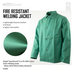 MAGID Flame Resistant Welding Jacket Medium 2 Jackets