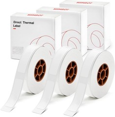3PK Label Maker Tape 12x40mm, 1/2 inch Label Sticker for Niimbot D110 D11