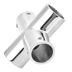 4 Way Pipe Fitting 1 Inch (25mm) – Heavy Duty 316 Stainless Steel Connector, …