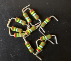10pcs 2.49k ohm 1/4W 1% Metal Film Precision Axial Resistors ~ NEW ~