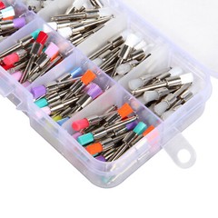 200 PCS Mixed Color Nylon Latch Flat Polishing Polisher Prophy Bowl Dental Brush