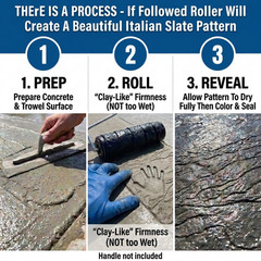 Best Italian Slate Stamp Roller, Concrete Stamping Texture Roller & Masonry Form