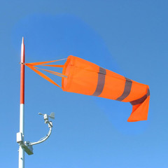 4 Pcs Airport Windsocks Measurement Sock Bag with Reflective Belt Oxford Fabric