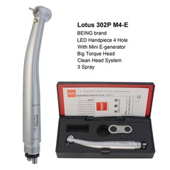 COXO Dental LED High Speed Handpiece 4 Holes E Generator Self Power Air Turbine