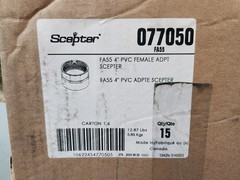 (15 Pack) Ipex Scepter 4″ PVC Female Adapter FA55, 077050